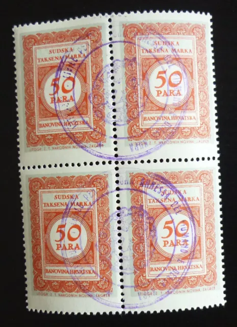 Fiume Croatia Italy Yugoslavia Overprinted Revenue Stamps US 7