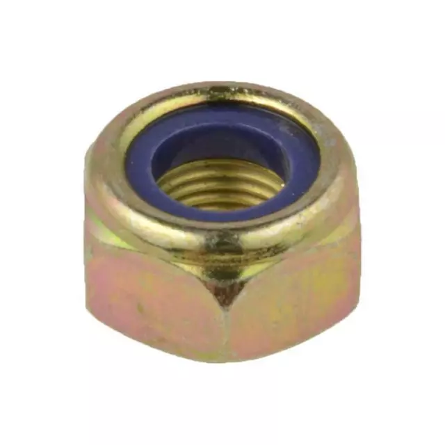 M8 M10 M12 M16 M20 Metric FINE Hex NYLOC Nut Class 8 ZINC YELLOW