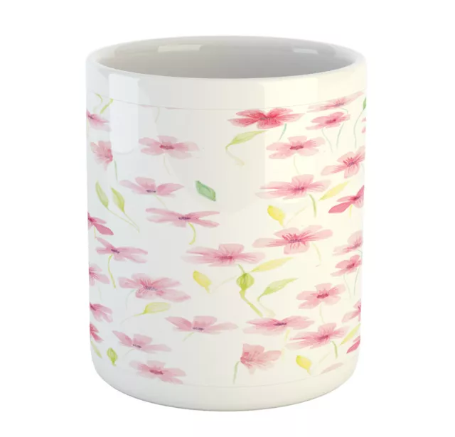 Garden Floral Ceramic Coffee Mug Cup for Water Tea Drinks, 11 oz