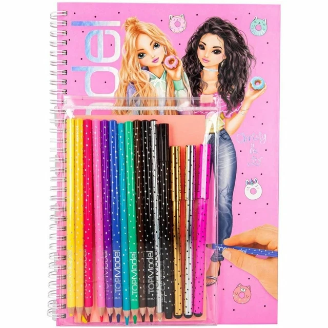 topmodel-colouring-book-with-pen-set-by-depesche-17-99-picclick-uk