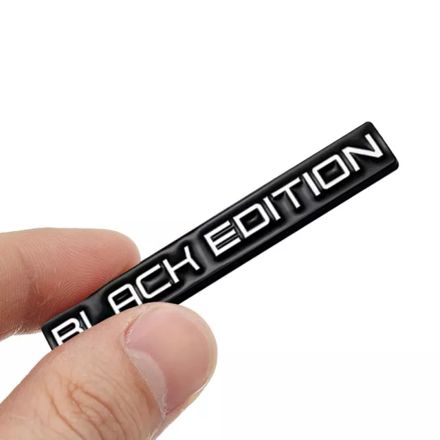 Black Edition Logo Emblem Badge Car Rear Tailgate Car Sticker Decal Accessories