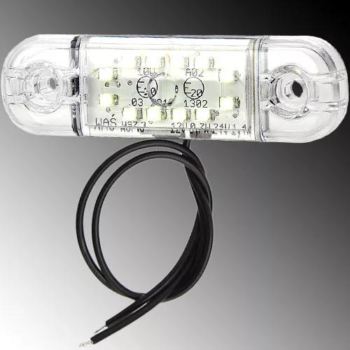 LED Umrissleuchte Begrenzungsleuchte Positionsleuchte 12V 24V weiß LKW 12 LED