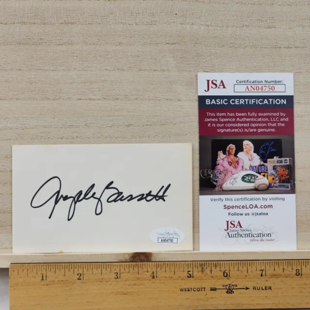 Angela Bassett Signed Autograph 3x5 Index Card JSA Authenticated Black Panther