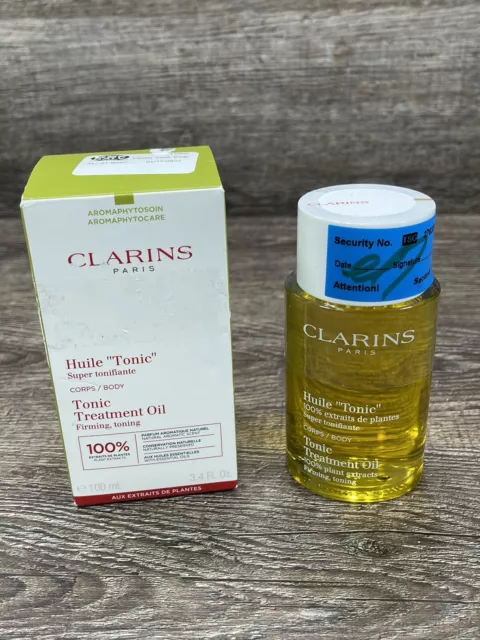 CLARINS Huile Tonic Body Treatment Oil Firming Toning 3.4 Oz 100mL