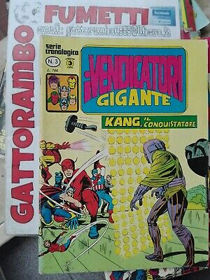 I Vendicatori Gigante N.3 serie cronologica anno 1980 - Ed.corno Buono++