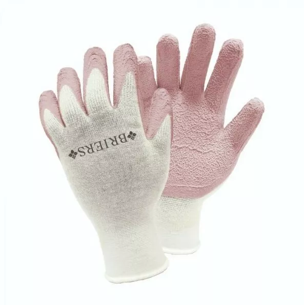 Briers Bamboo Grip Blush Gardening Gloves,Work Gloves All Sizes Ladies, Mens