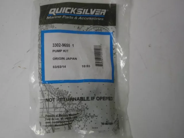 Quicksilver MerCruiser 3302-96551 carburetor accelerator pump kit OEM