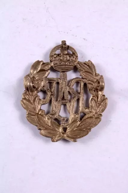 WW2 British Military RAF Cap Beret Badge Brass GVI Kings Crown Royal Air Force 2