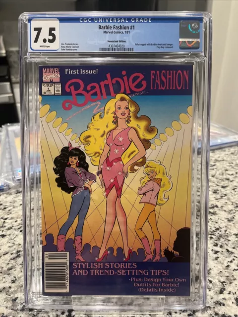Marvel Barbie Fashion 1. CGC 7.5 White Pages. CGC CERT: 4307464020. Newsstand ED