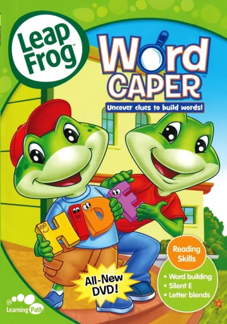 Leap Frog DVD  Word Caper Uncover Clues To Build Words 3-6 Years Reading Skill