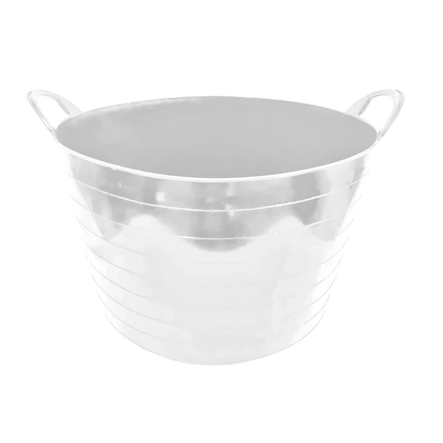 Capazo uso alimentario de plastico 65 Litros Blanco