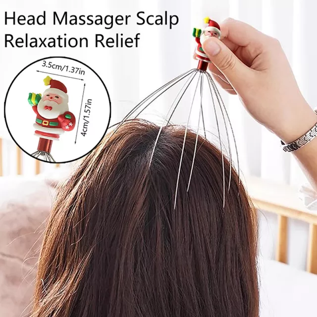Head Neck Scalp Massager Massage Octopus Equipment Stress Release Relax Tool