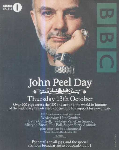 Nmem15 Advert/Picture 11X9 Bbc John Peel Day