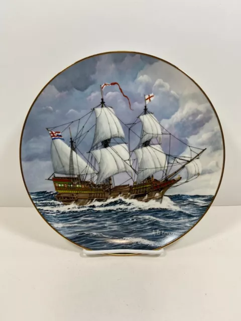 1982 Royal Cornwall "Golden Hind" Collector Plate Alan D'Estrehan