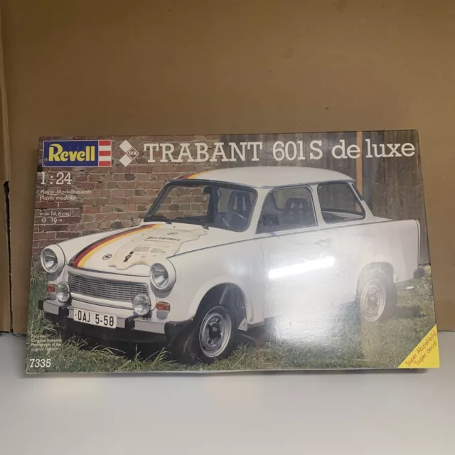 Revell Bausatz 7335 1:24 TRABANT 601 S de luxe Trabbi NEU OVP UNGEÖFFNET Rarität