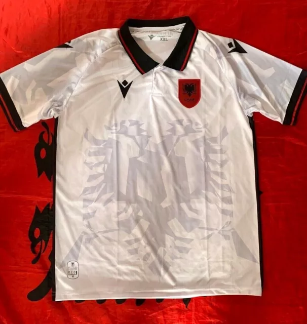 New  Albania soccer  jersey-National WhiteT-Shirt 2023-AWAY-second color jersey