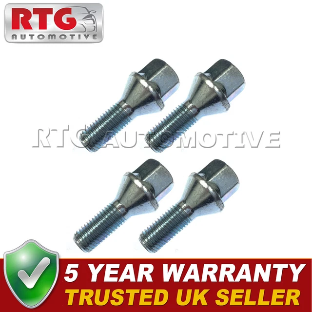 20x Wheel Bolts For Peugeot 308 2013-2021 – Alloy Wheels, Silver, Auto Inparts BF136A-FW