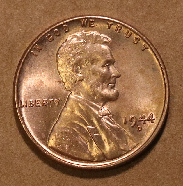 1944 D Lincoln Wheat Cent BU