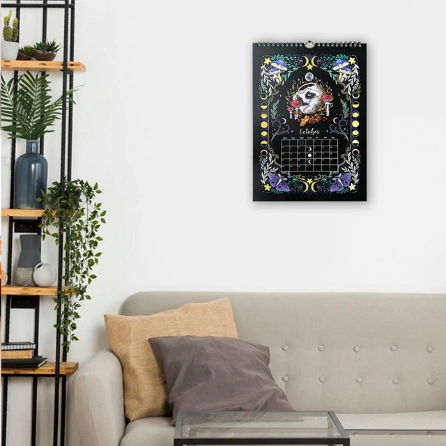 ZODIAC SIGN CALENDAR 2024 Dark Forest Elf Series Wall with Monthly