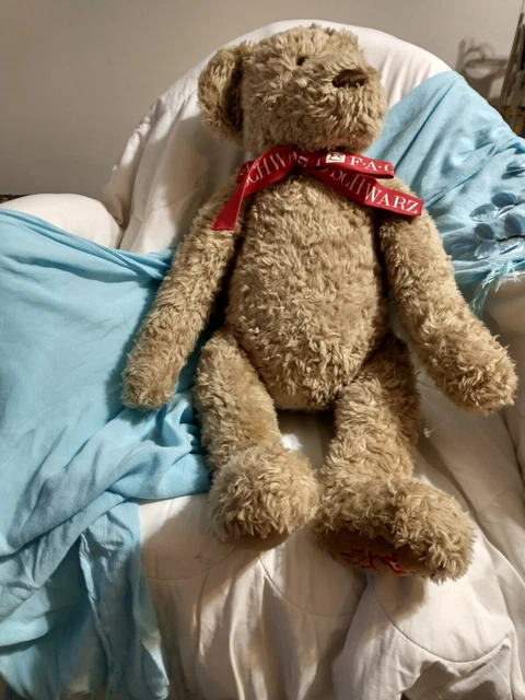 1999 Fao Schwartz Jointed Christmas Teddy Bear 24 Inches, Vintage Fifth Avenue