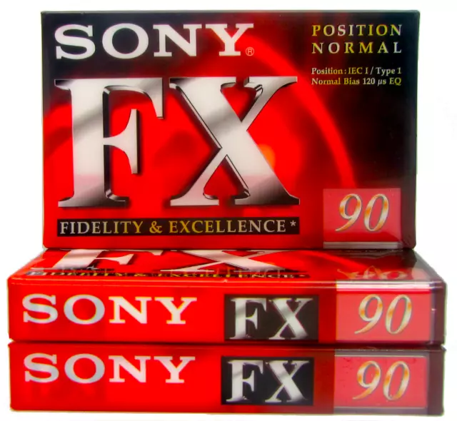 10 X SONY EF90 Minutes Blank Audio Media Recording Cassette Tapes