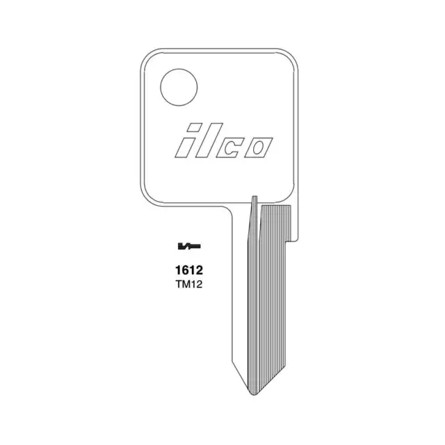 ILCO Fits for 1612 Trimark Commercial & Residential Key Blank - TM12 (10 Pack)