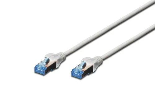10x Patchkabel DIGITUS RJ45 F/UTP Cat5e 0.50m grau Hebelschutz