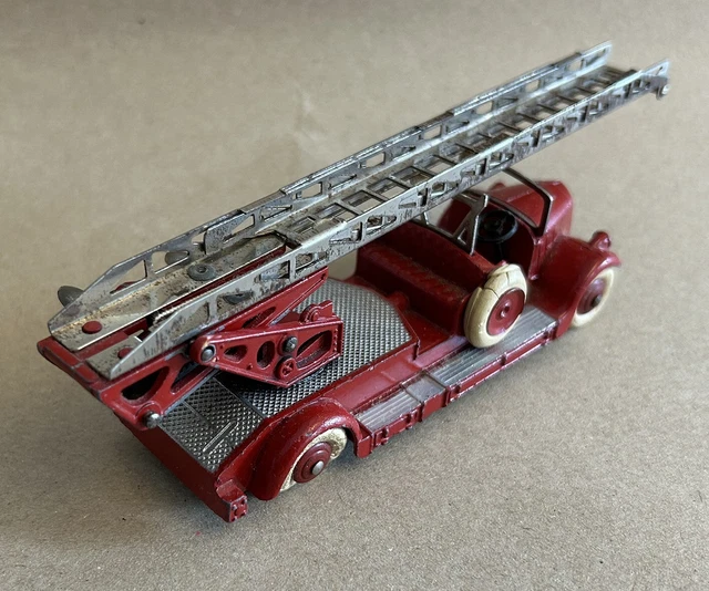 Dinky Toys N°32 D Auto-échelle Delahaye Pompiers - Boîte D'origine - 1/43