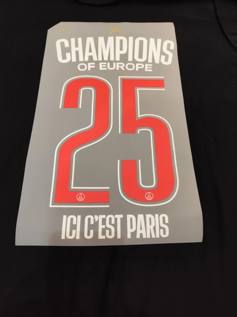 Flocage Officiel PSG Kvaratskhelia – Quatrième Maillot UCL 2024/2025 – Adulte Homme