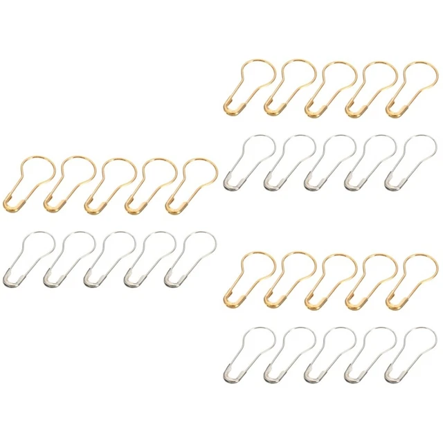 3000 PIEZAS 21 mm Calabaza Seguridad Pin Metal Calabaza Pin Cristal Seguridad Pin