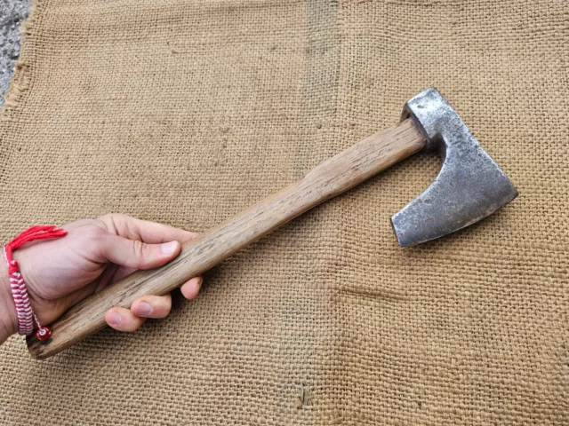 Antique Vintage Hand Forged Bearded Axe Camping Bushcraft Hatchet Tomahawk