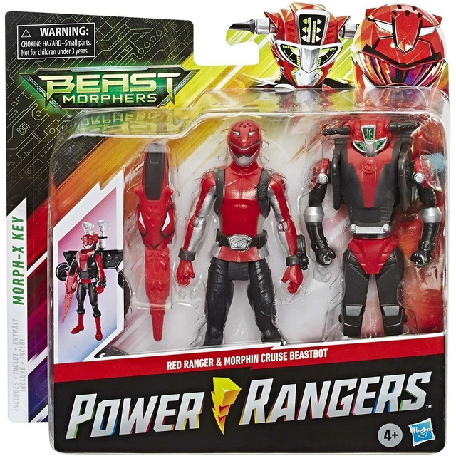 Figura Power Rangers Beast Bot Red Ranger E Cruise Beastbot - Boneco De