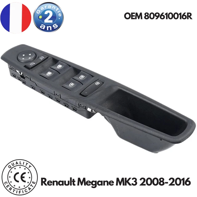 Bouton De Levage De Vitre Pour Renault Megane 1 - 6 Broches - Référence 7700838101 - Neuf D'origine