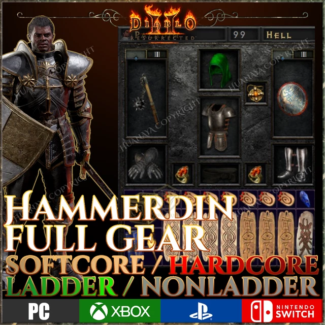 PC PS4 PS5 XBOX SWITCH ✅ Spirito LADDER Monarch 35 - Oggetti Per Diablo 2 Resurrected D2R