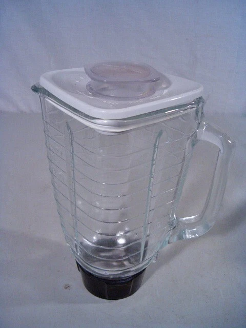 Vintage Oster Regency Kitchen Center Replacement 5 Cup Glass Blender Jar w/ Lid