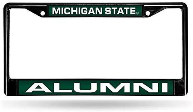 Michigan State University Spartans Alumni Metal License Plate Frame Tag Cover...