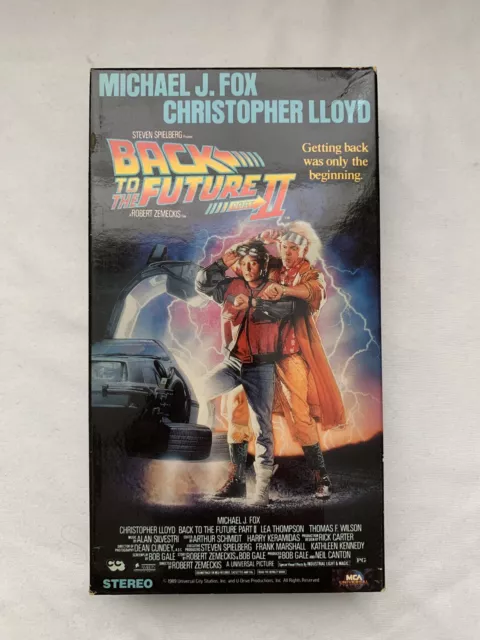 Back to the Future Part II 2 VHS MCA Michael J. Fox Lloyd 1989 Movie Original