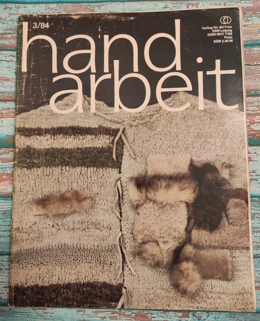 HANDARBEIT 3/84 Nähen , Stricken , Sticken Wohnideen Verlag für die Frau DDR