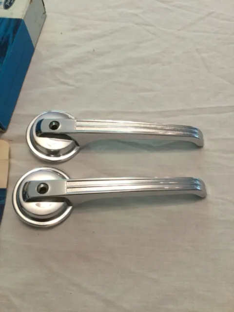 This Is A Set Of Nos 1967 Ford Mustang Inside Door Handles #C7Zz-6522600-A