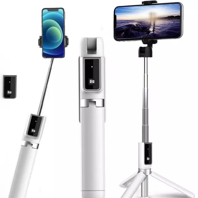 Telescopic Selfie Stick Bluetooth Tripod Monopod Phone Holder for iPhone Samsung