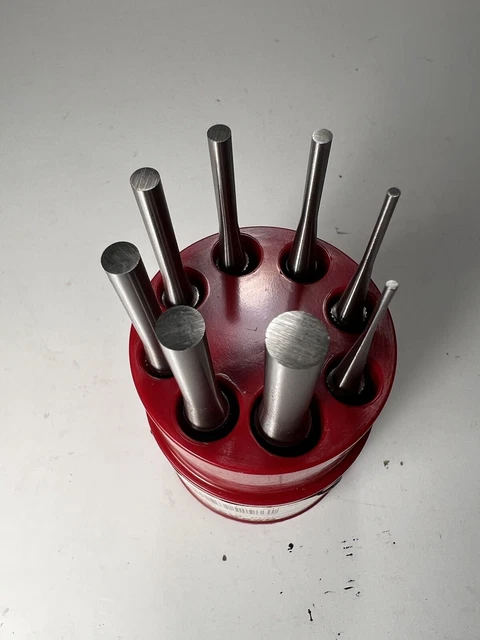 Starrett S565WB Drive Pin Punches Set 8 Pcs 4” Long