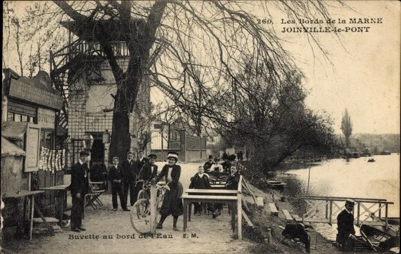 Ak Joinville le Pont Val de Marne, Les Bords de la Marne - 3493746