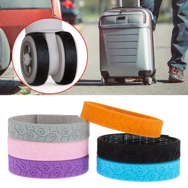 4 PIEZAS Amortiguador Equipaje de Viaje Ruedas Equipaje Protector Equipaje