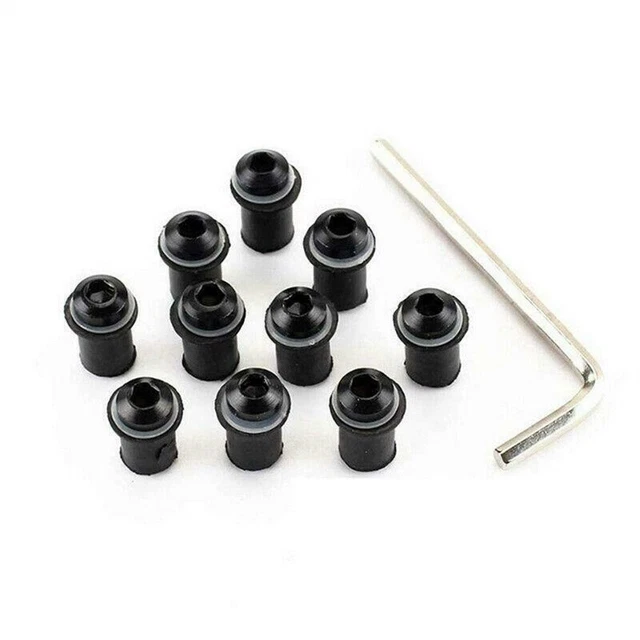 Kit Vite Parabrezza Moto M5 Facile Installazione con Adattatori Plastica