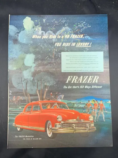 Magazine Ad* - 1949 - Frazer Manhattan