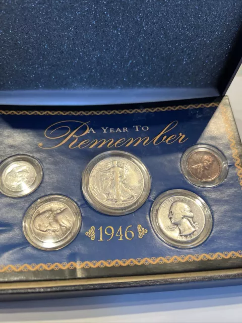 American Coin Treasures Year To Remember Coin Box Set 1946.  Original packaging