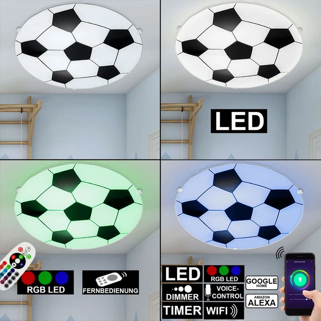 Plafoniera Lampada Camera Bambini Controllo Vocale Telecomando RGB