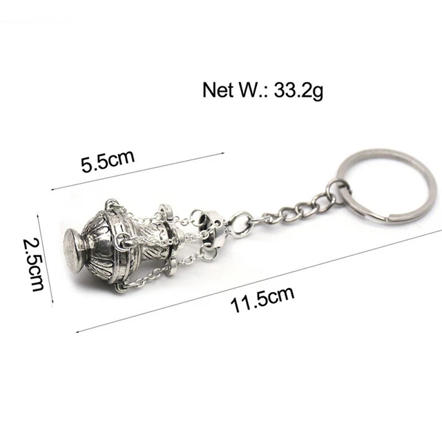 Christian Incense Burner Keychain Religious Key Ring Jewelry Bag Car Pendant ba