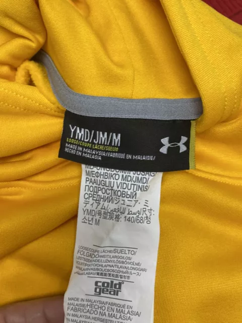 Under armour Larga Ragazzi Bambini Felpa con Cappuccio Giallo Taglia AMG / Jm / 9