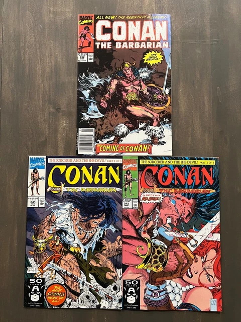 💥 Conan Vol 1 # 232 241 242 Todd McFarlane Jim Lee Newsstand Variant Lot 💥